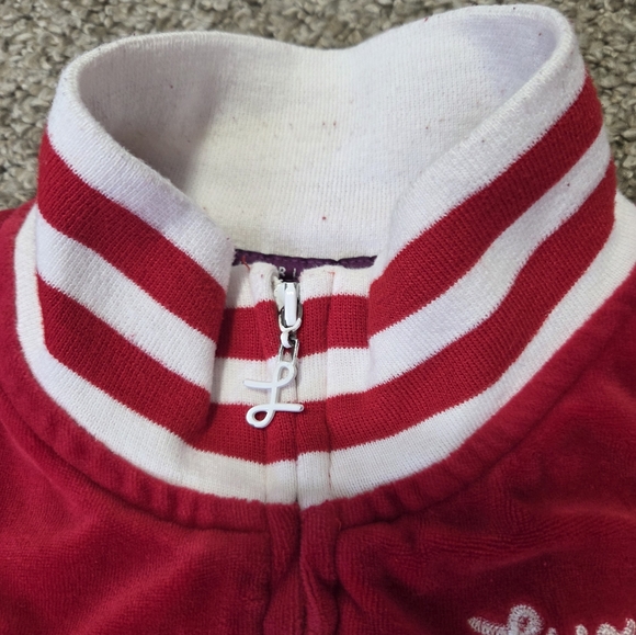 Luxirie by LRG Red Velvet Y2K‎ Track Jacket Large - Picture 5 of 15